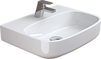 BE YOU 55 Countertop washbasin - Sanitana