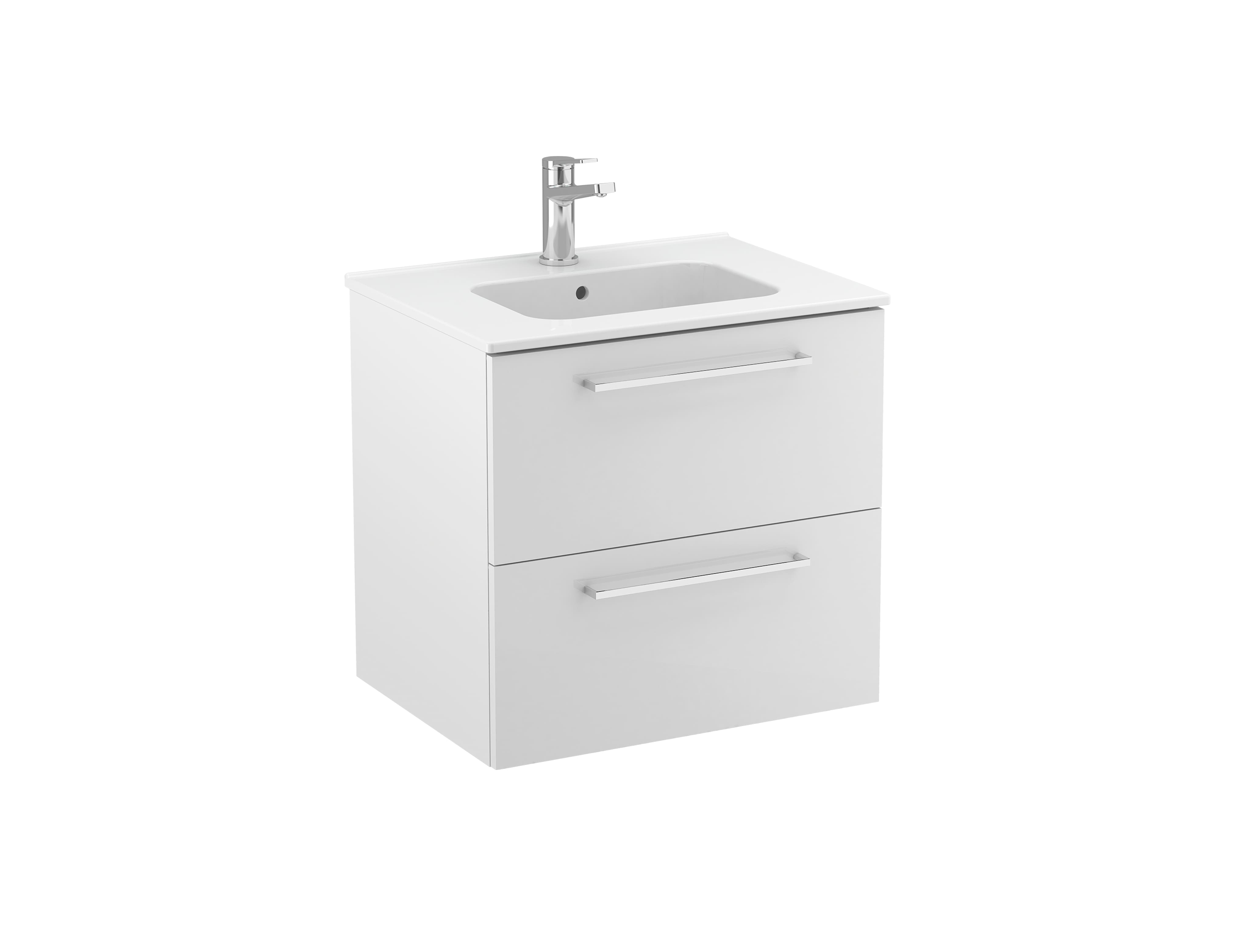 Vanity units with washbasin White FICUS S70204103100001 Sanitana