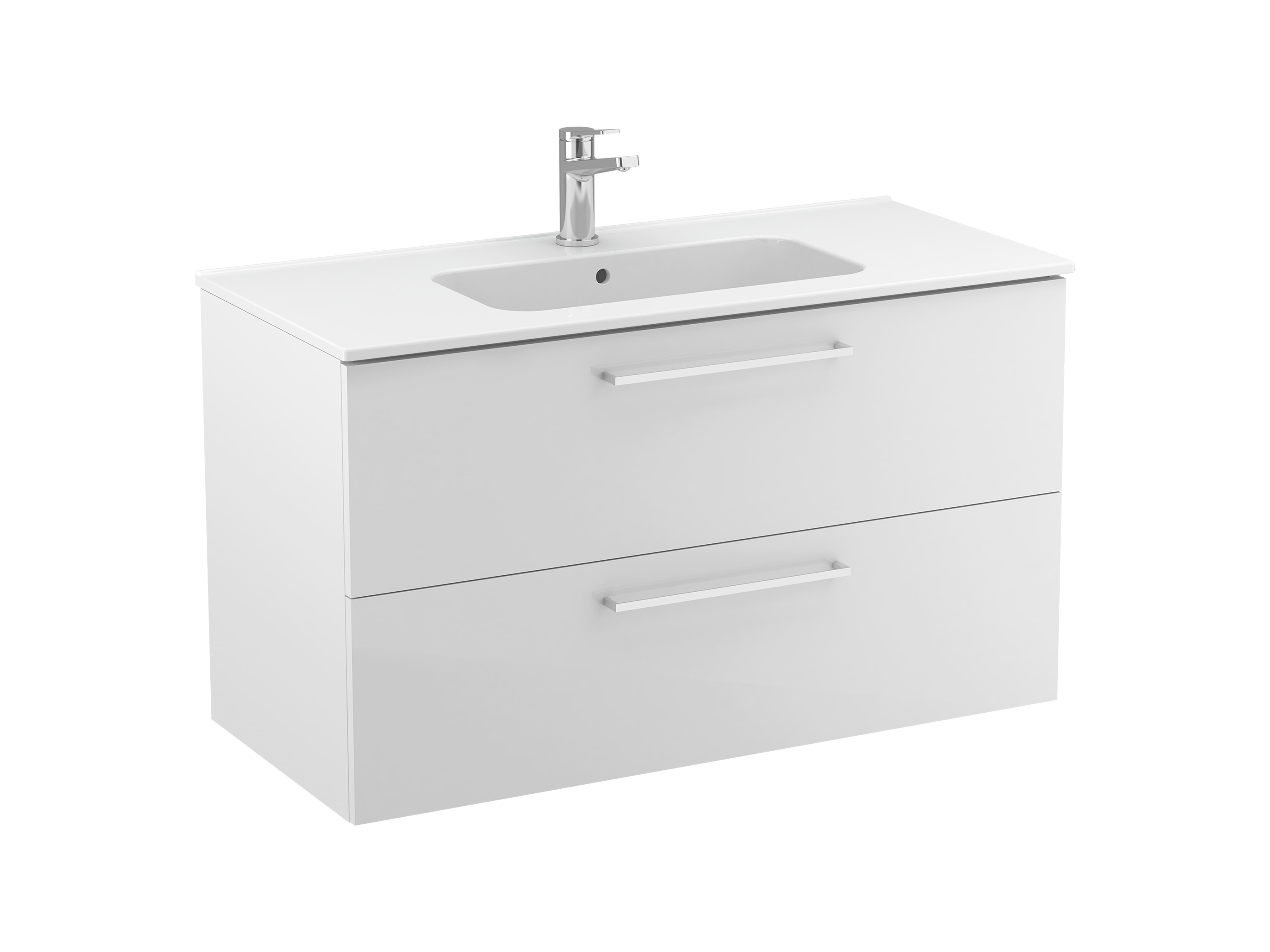 Vanity units with washbasin White FICUS S70205503100001 Sanitana