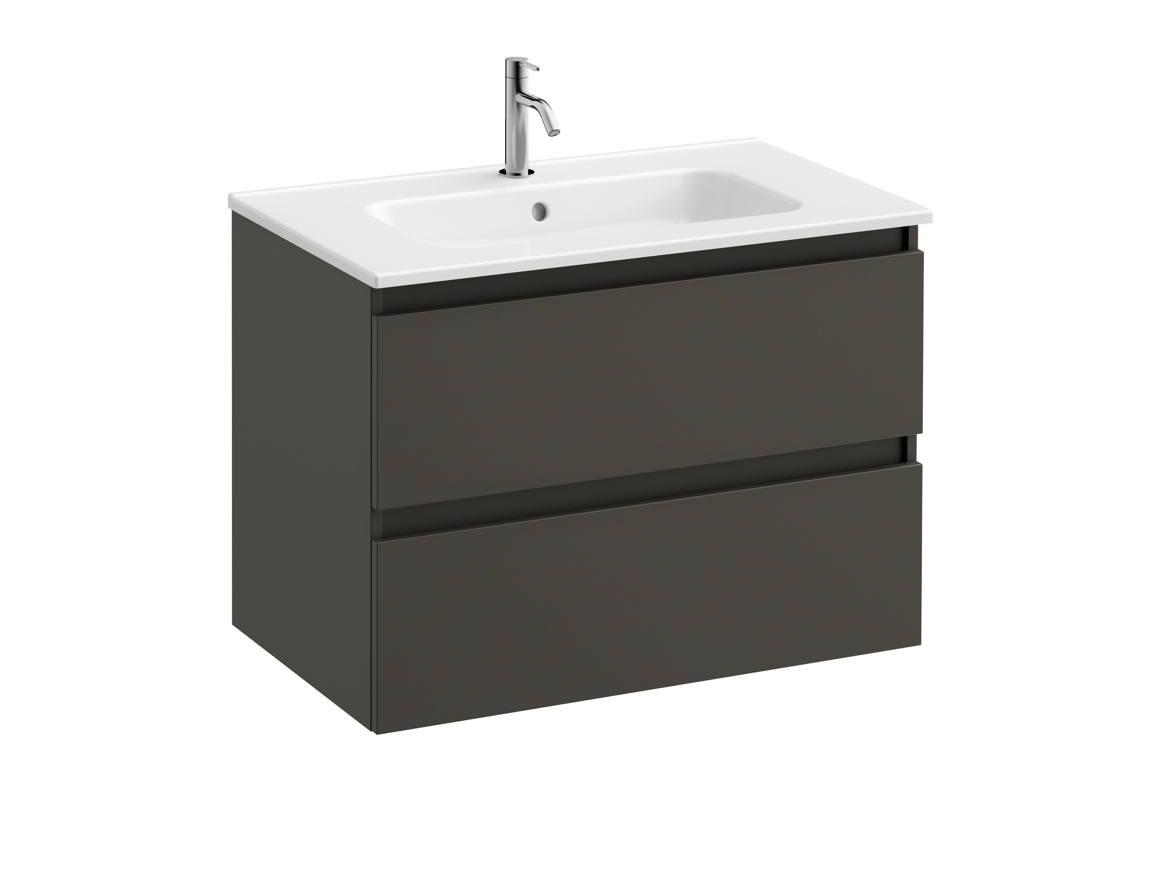 Vanity units with washbasin Anthracite MAPLE S70205903105901 Sanitana