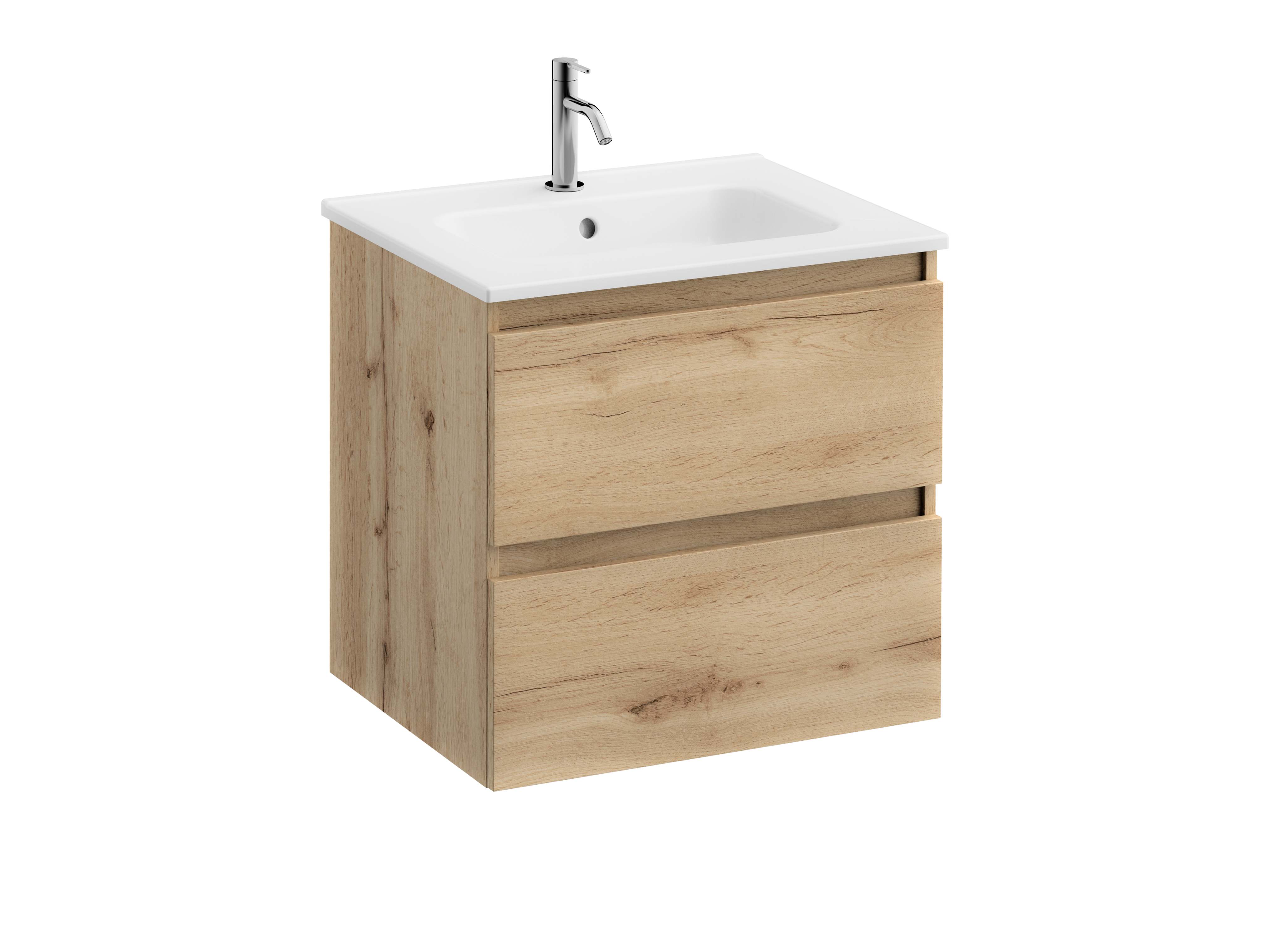 Vanity units with washbasin Oak MAPLE S70205703160901 Sanitana