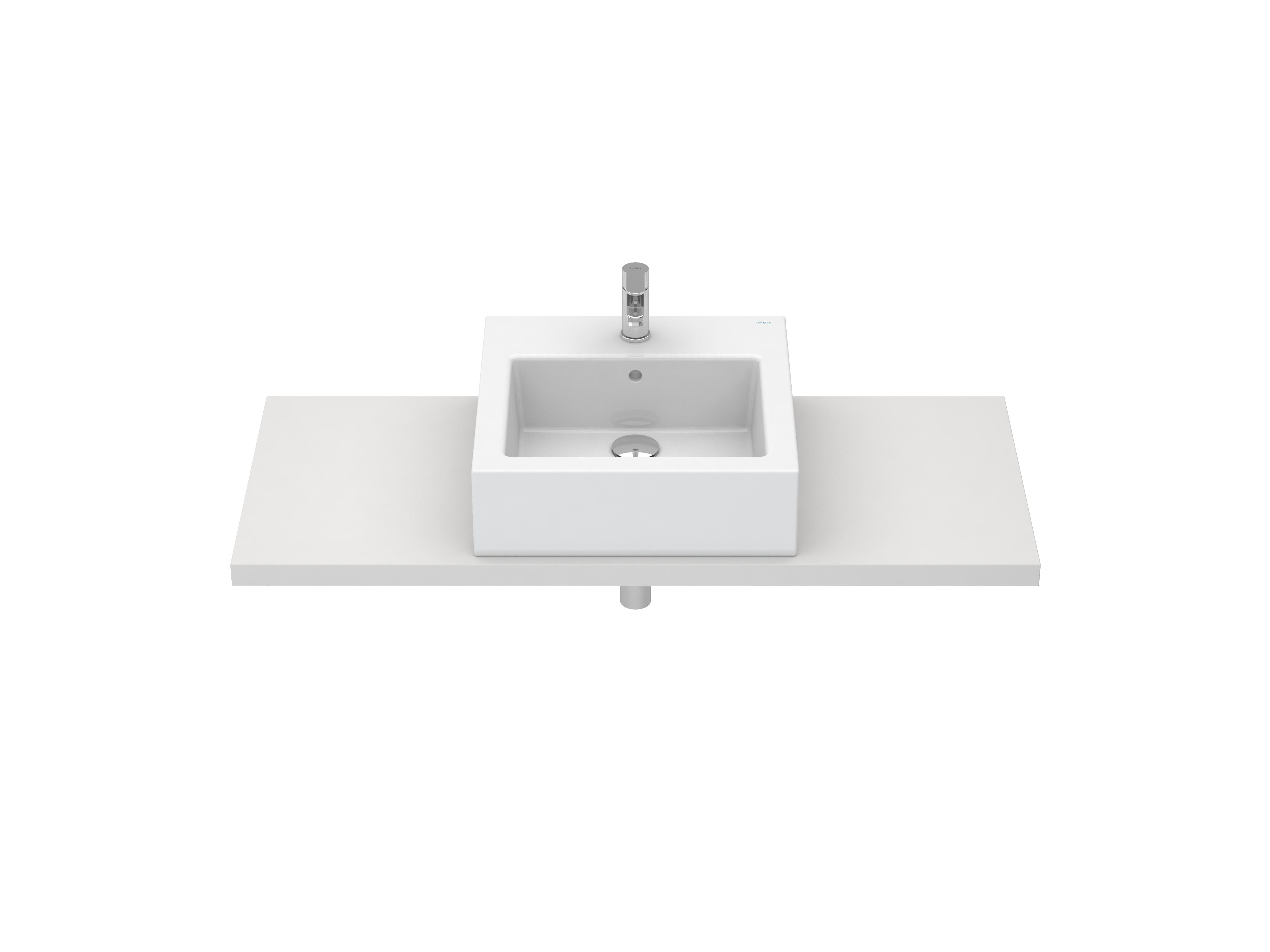 Wall-mounted washbasins White NEW CITY S10009736200000 Sanitana