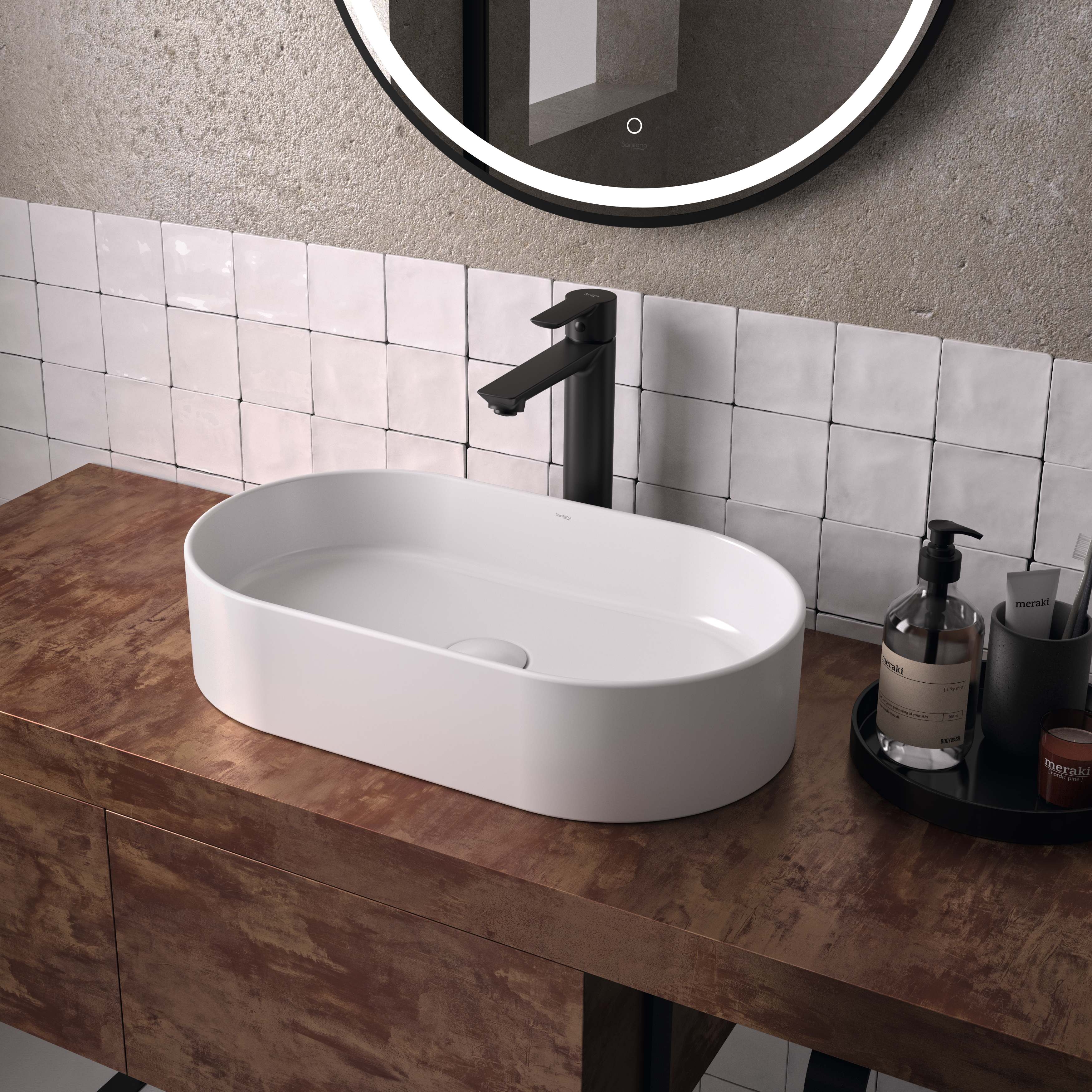 Countertop washbasins HALO S102187000...00 Sanitana