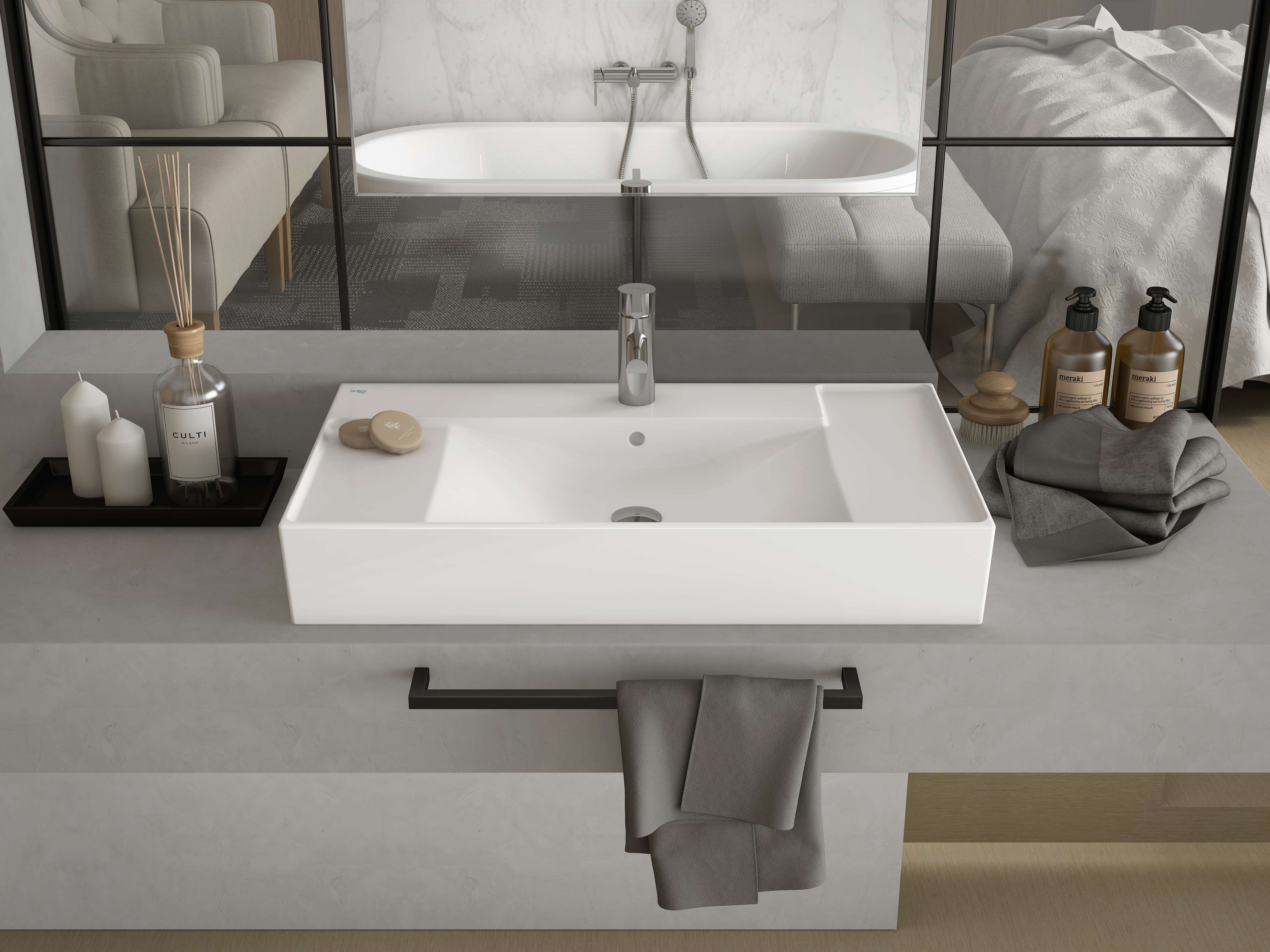 Countertop washbasins ALBUS S102002164...00 Sanitana