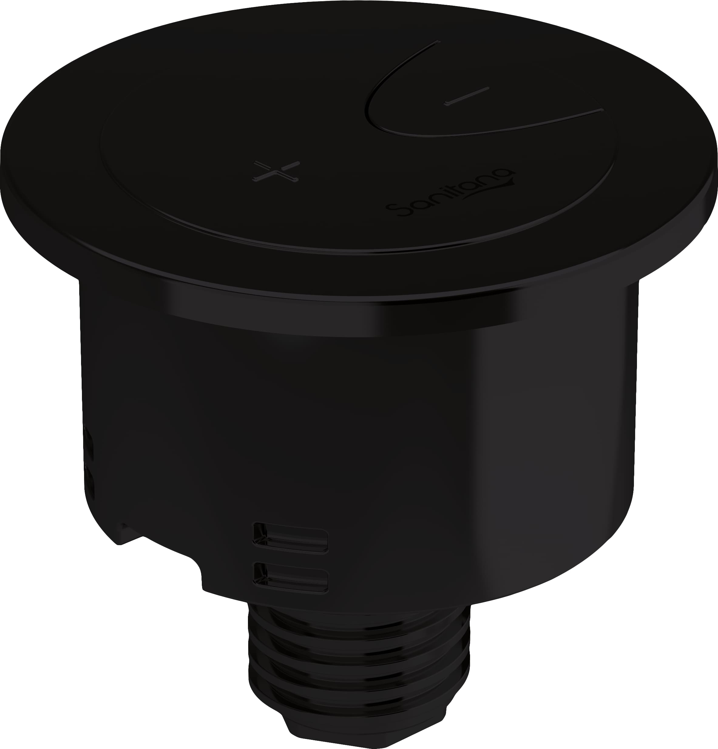 Flushing mechanisms Matt black UNIVERSAL SR1000000002094 Sanitana