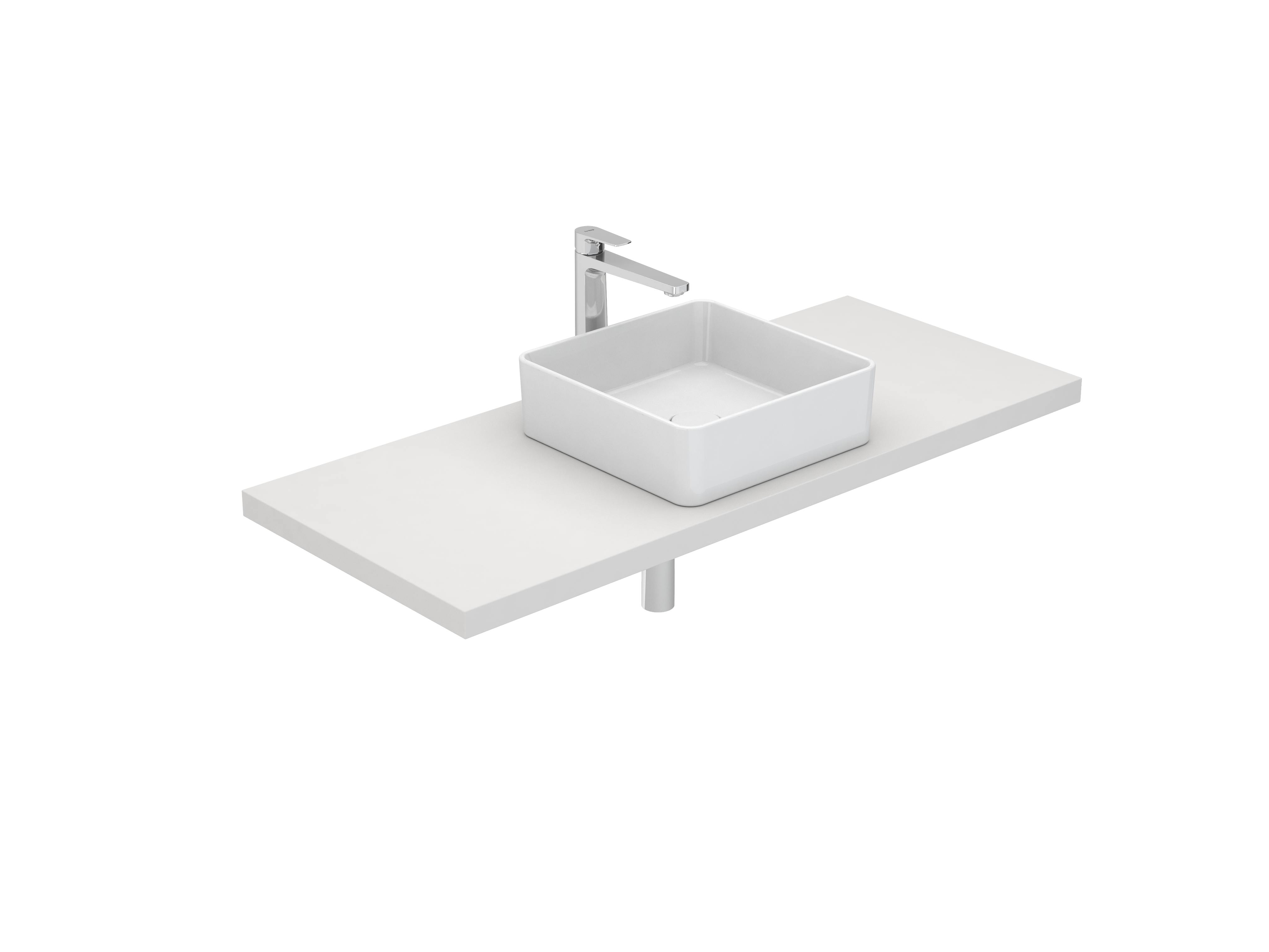 Countertop washbasins White HALO S10209150400000 Sanitana