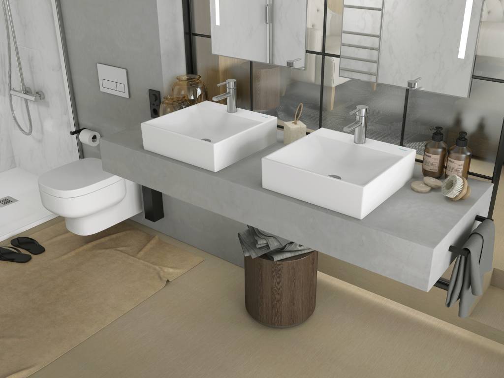 Countertop washbasins ALBUS S100850808...00 Sanitana
