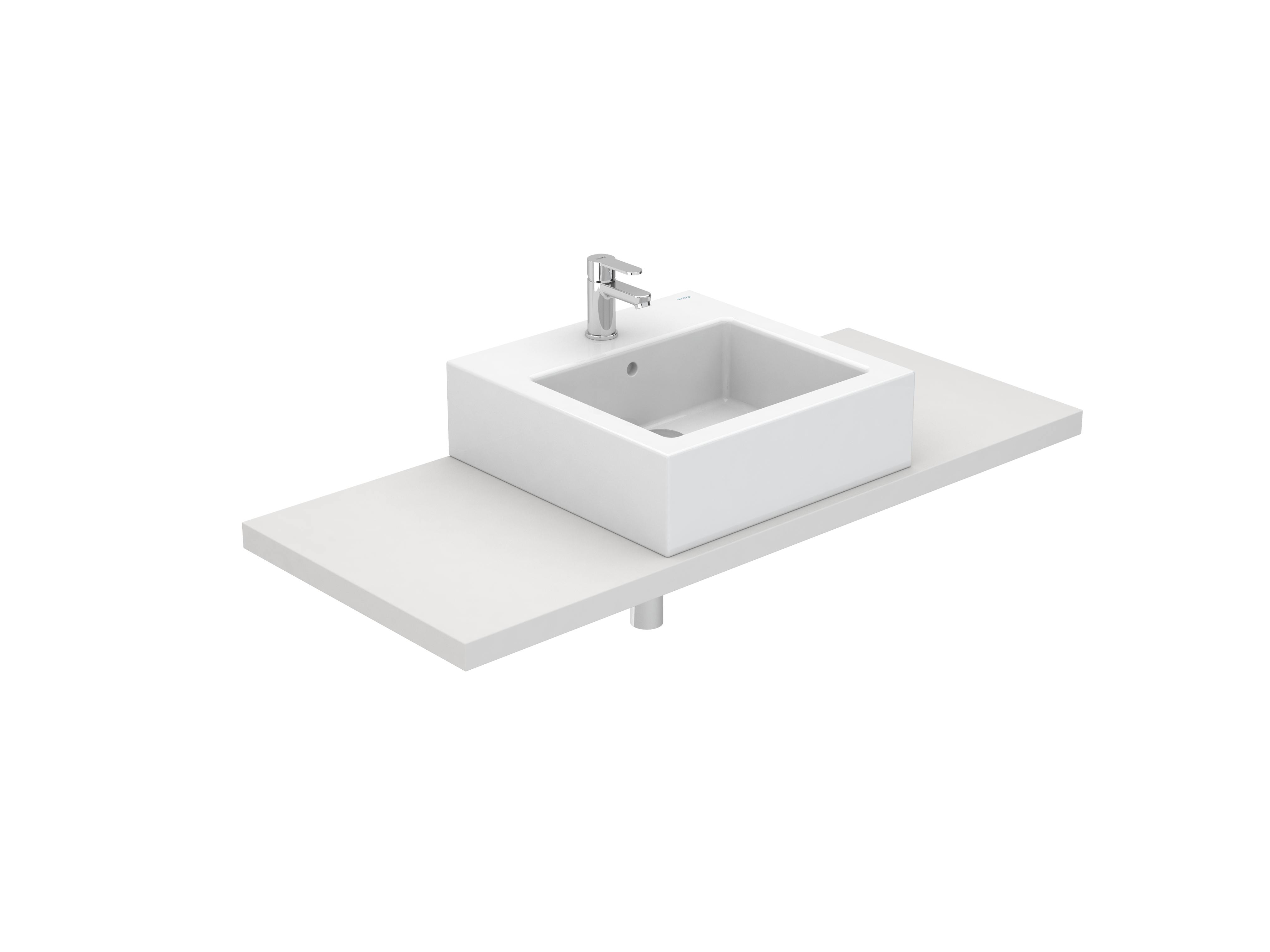 Wall-mounted washbasins White NEW CITY S10009736200000 Sanitana