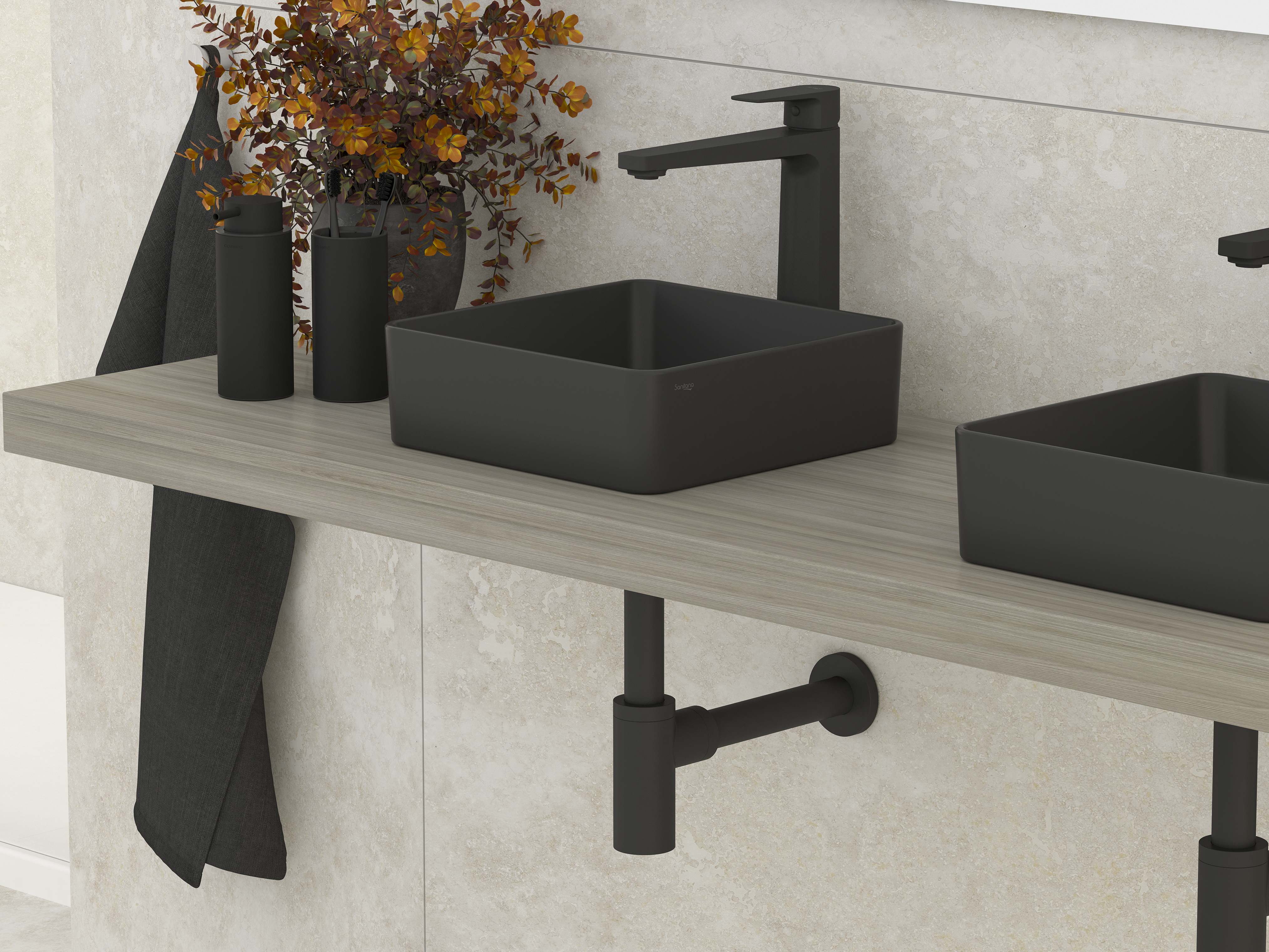 Countertop washbasins HALO S102091504...00 Sanitana