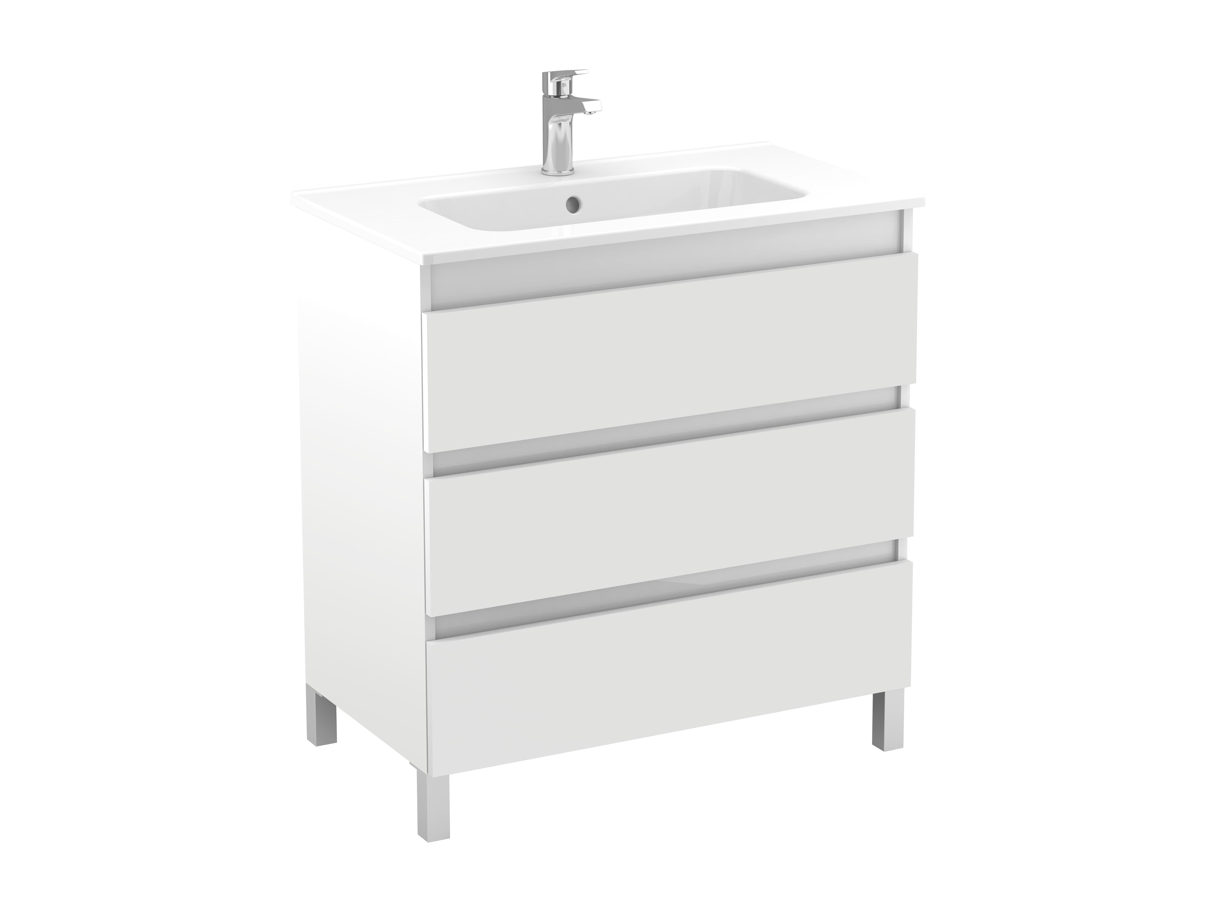 Vanity units with washbasin White MAPLE S70209303700000 Sanitana