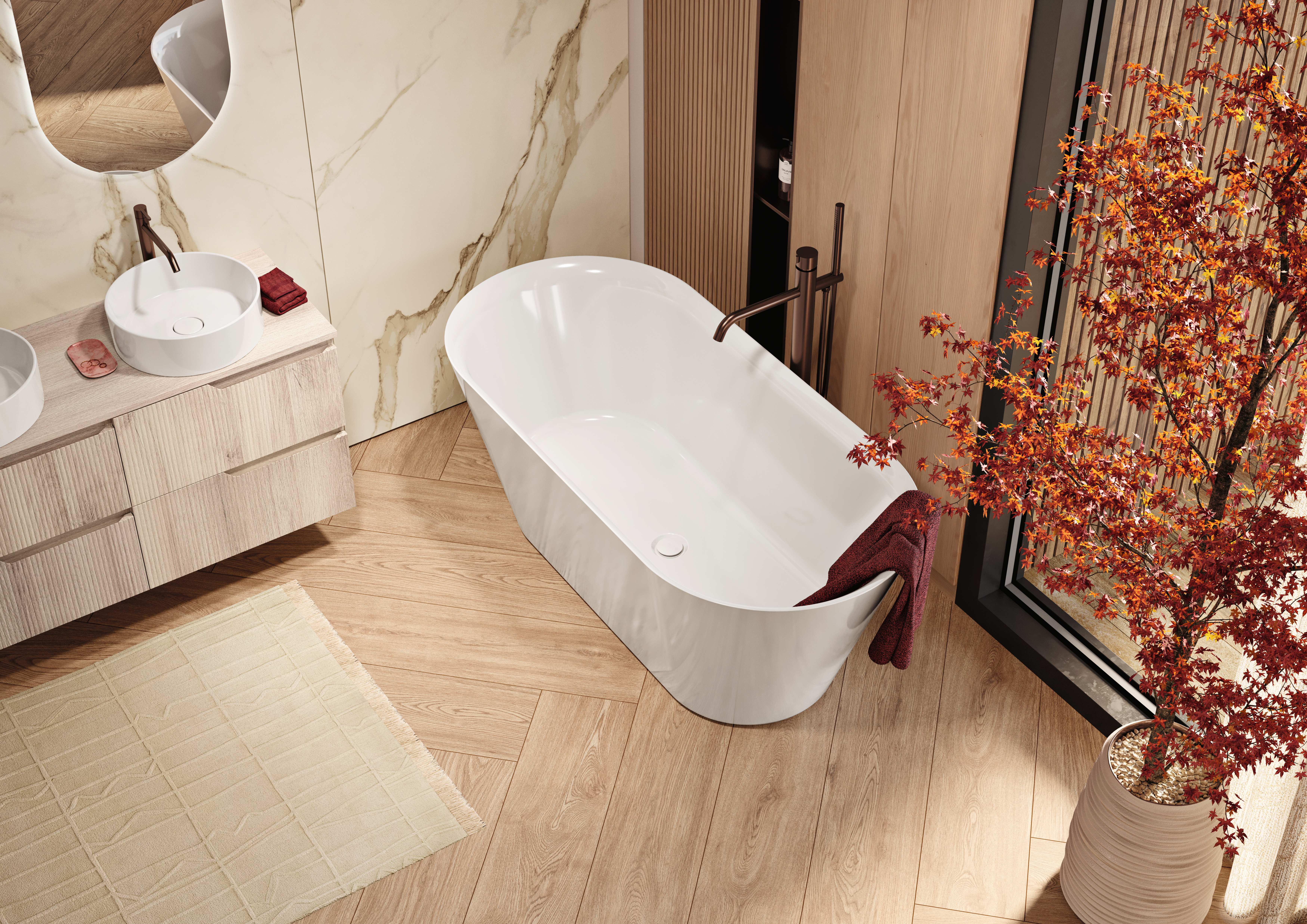 Countertop washbasins HALO S102090504...00 Sanitana