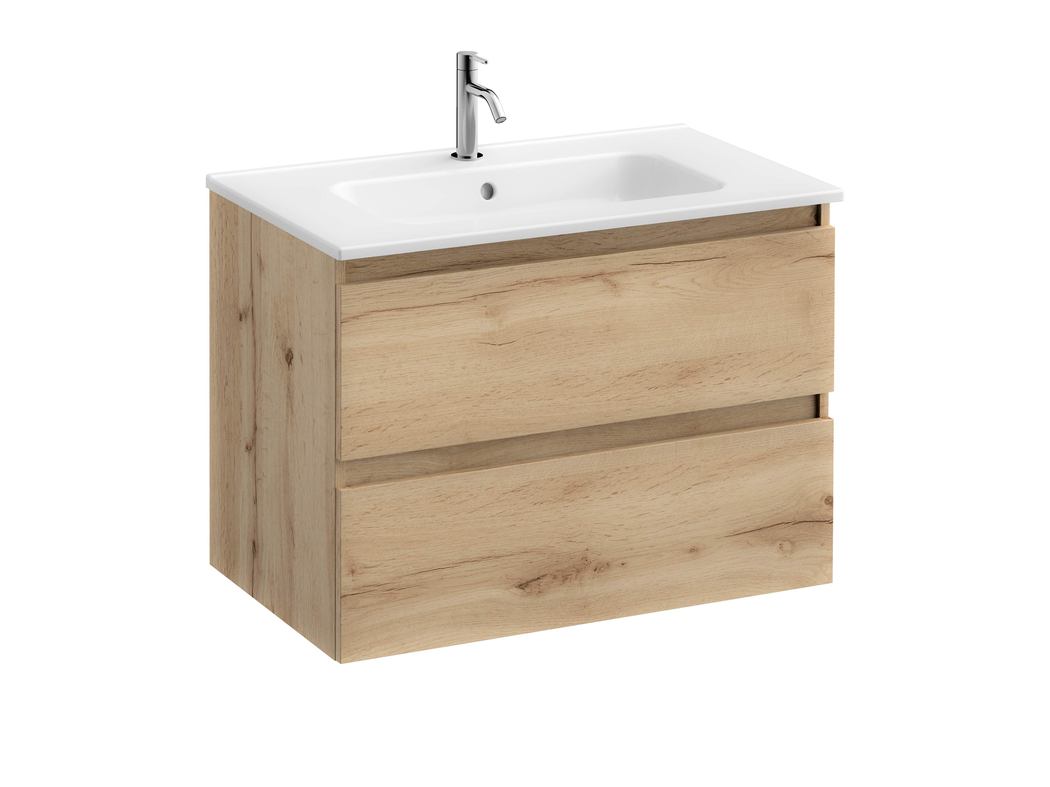 Vanity units with washbasin Oak MAPLE S70205903160901 Sanitana