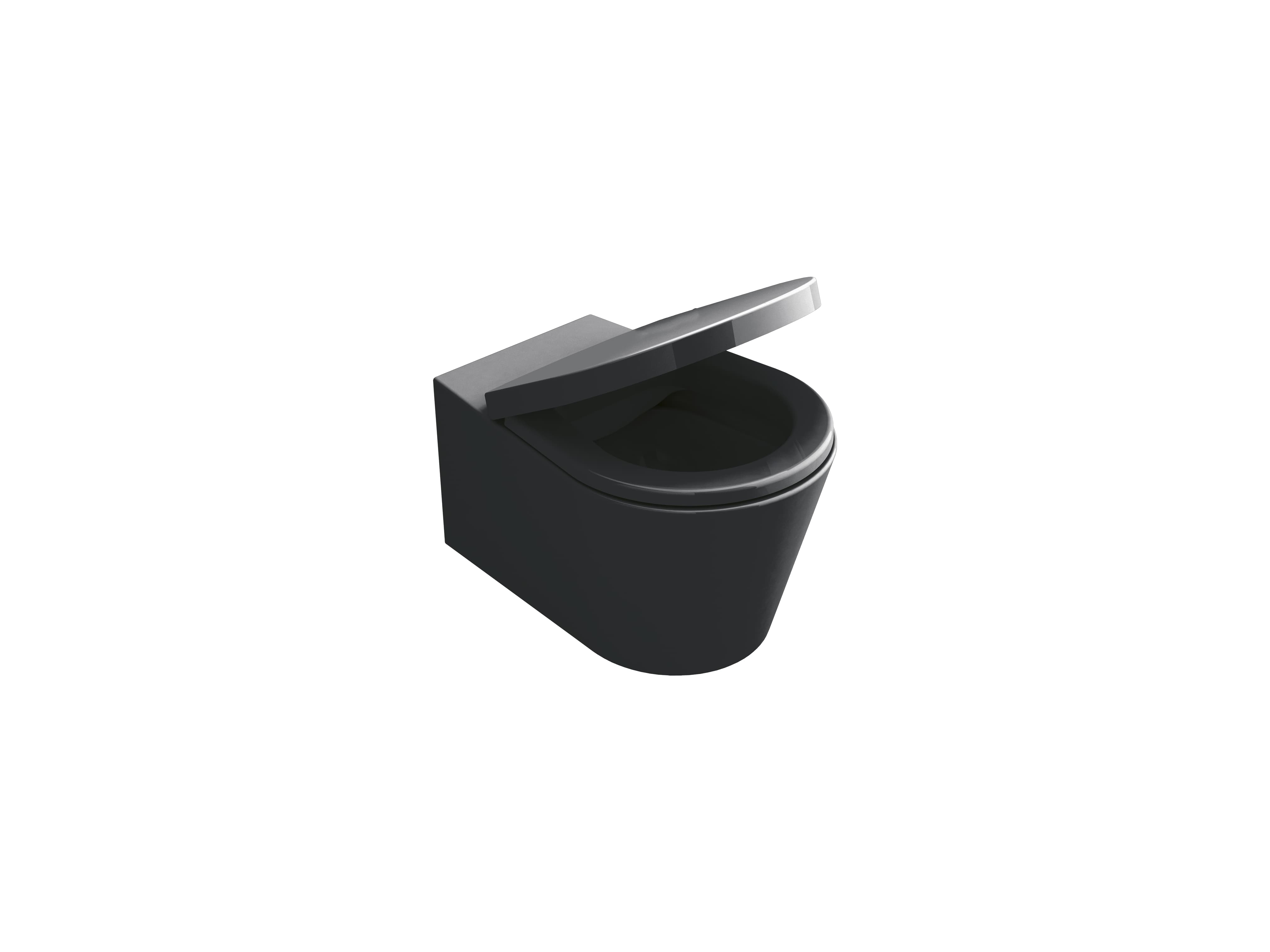Wall-mounted toilets Matt black GLAM S10200882107800 Sanitana