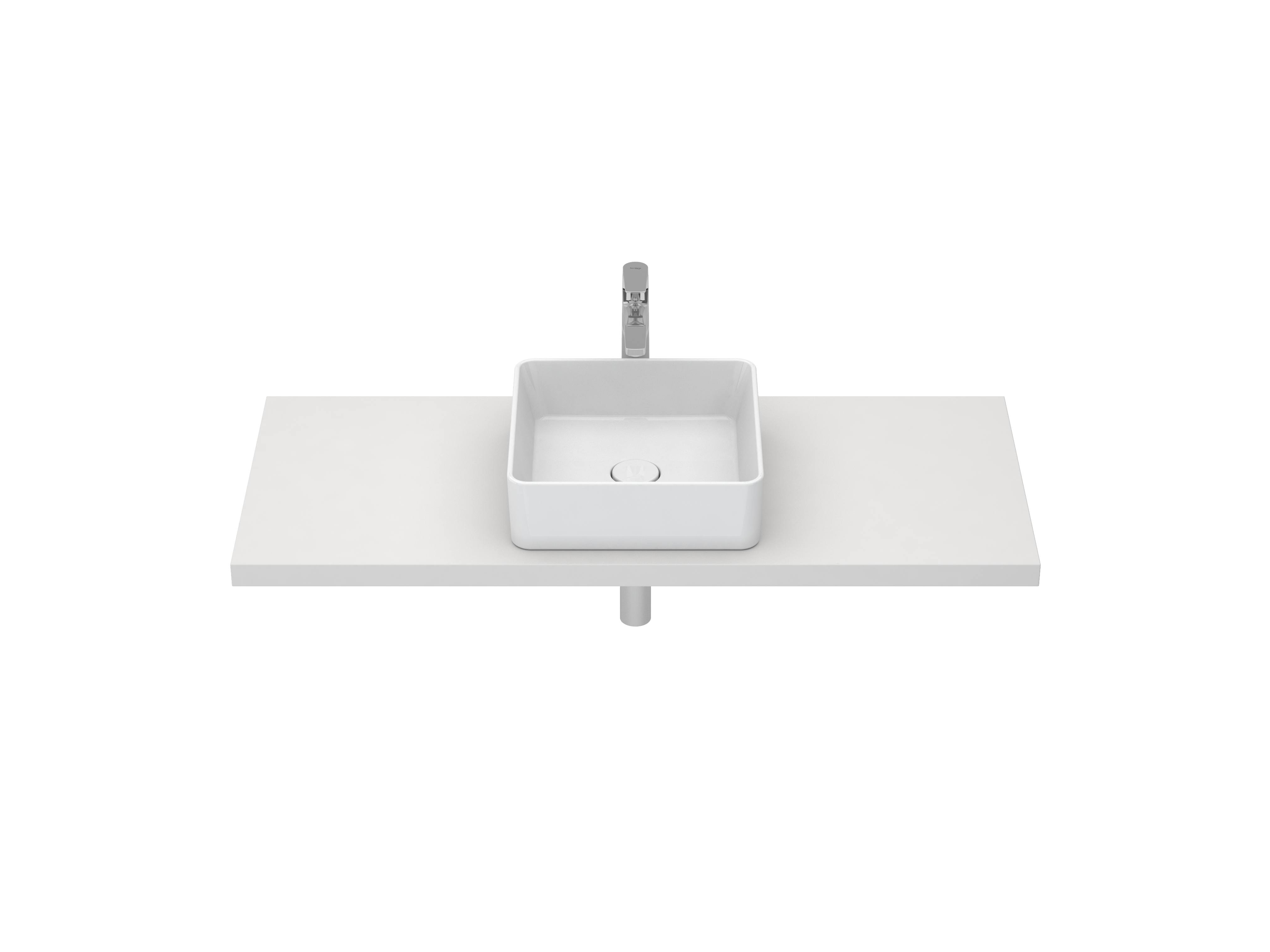 Countertop washbasins White HALO S10209150400000 Sanitana