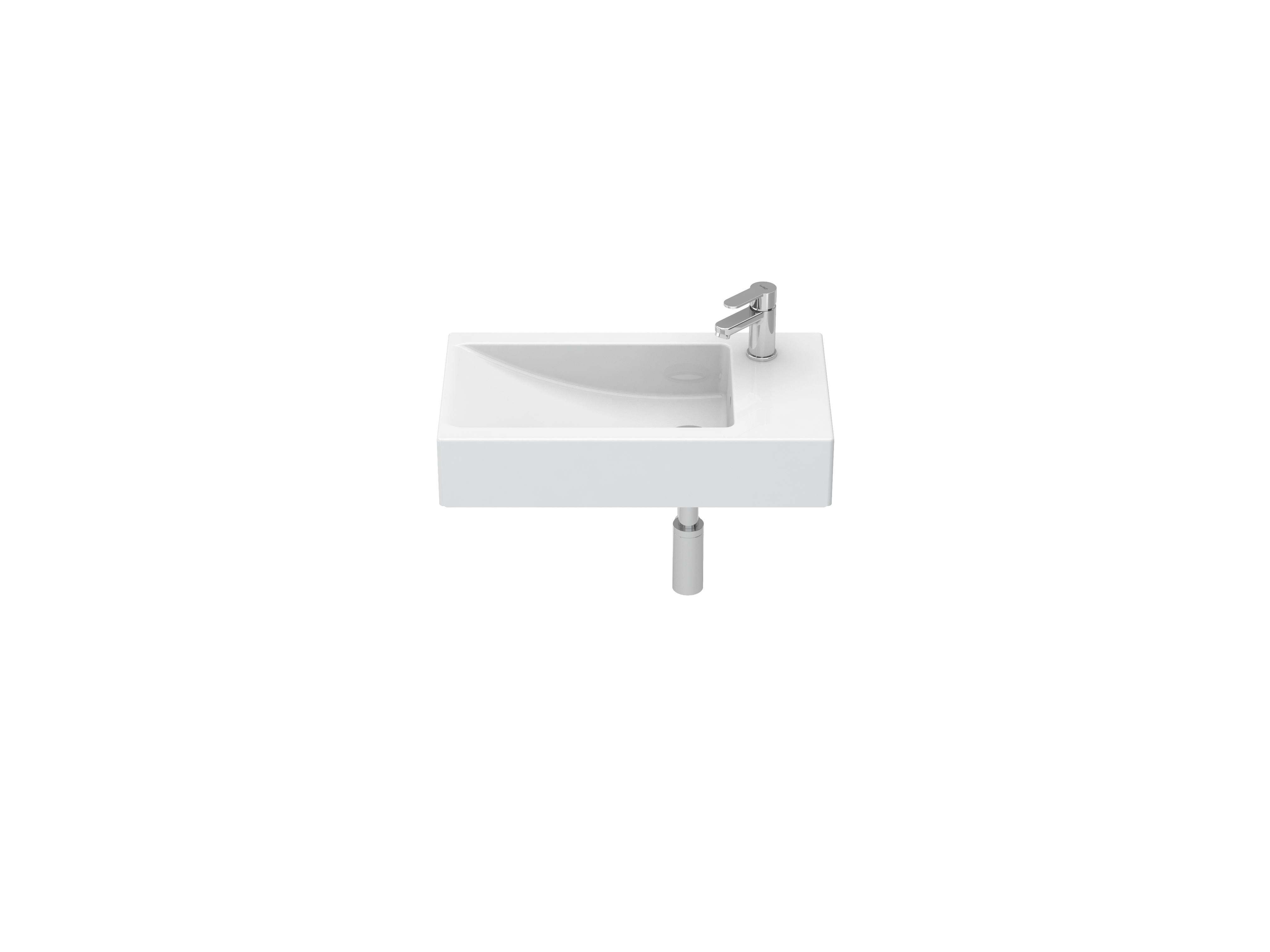 Wall-mounted washbasins White CUBIC S10066335900000 Sanitana