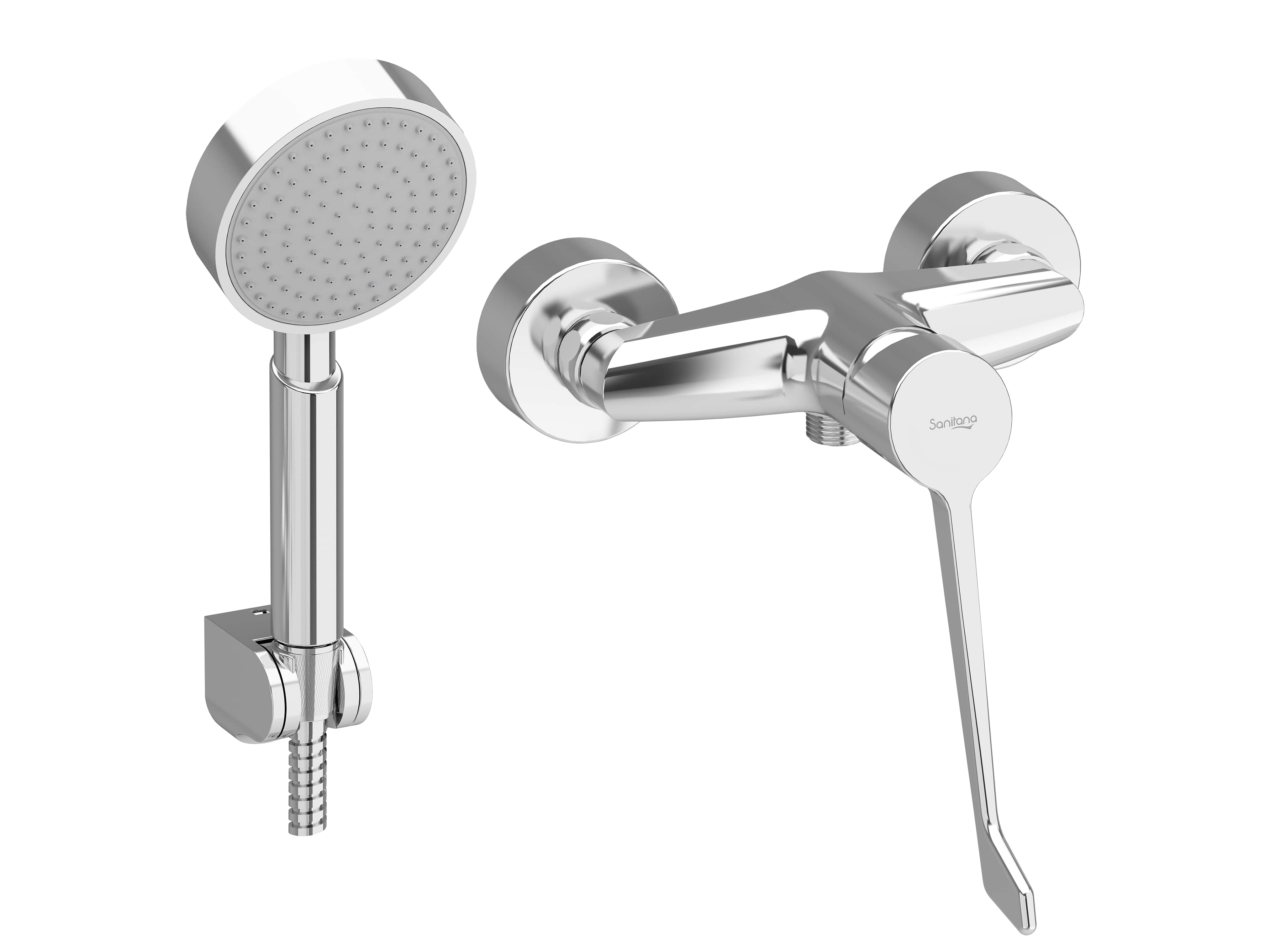 Shower and bath mixer Chrome VIVA S50203013912601 Sanitana