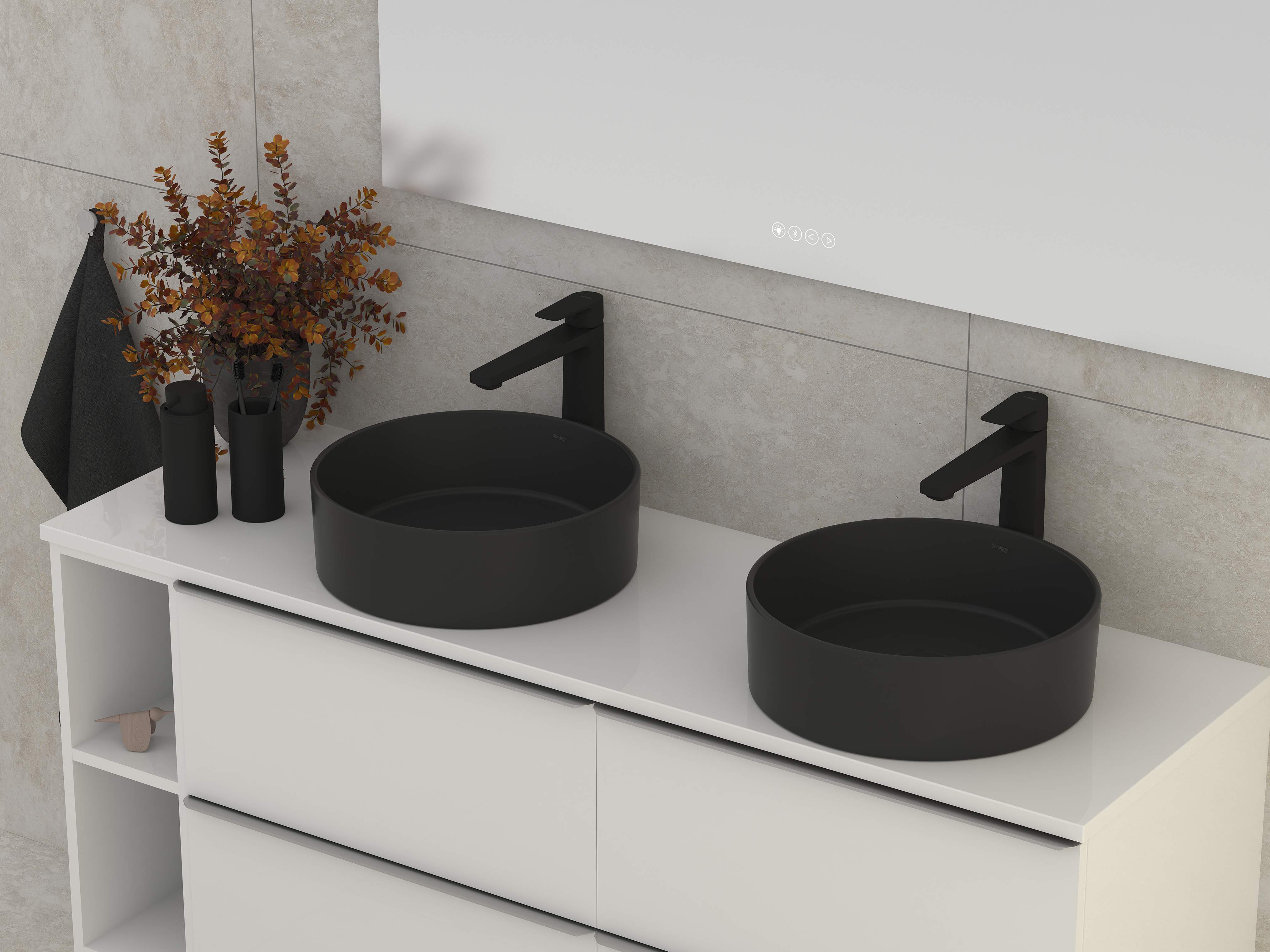 Countertop washbasins HALO S102090504...00 Sanitana