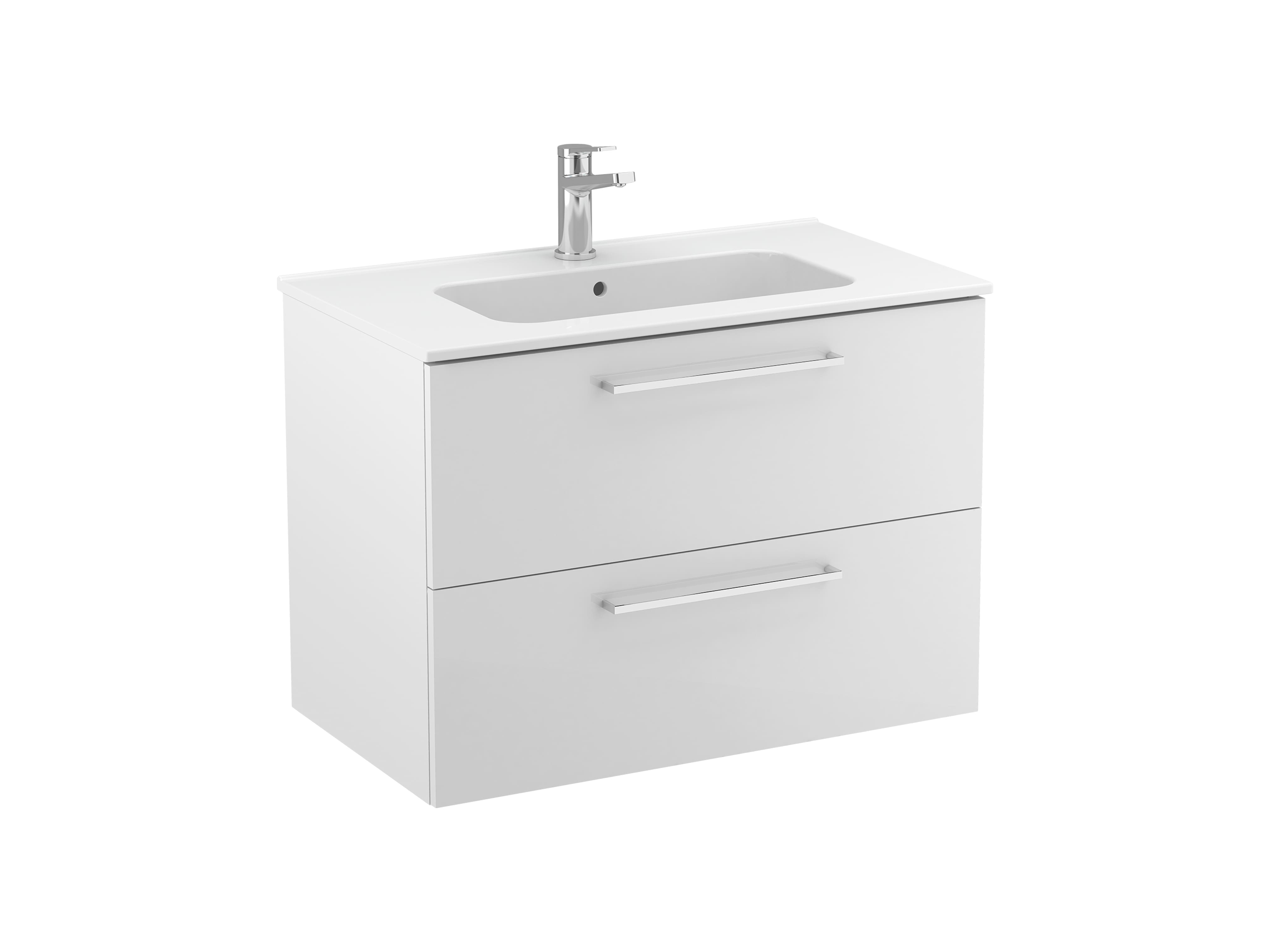 Vanity units with washbasin White FICUS S70204003100001 Sanitana