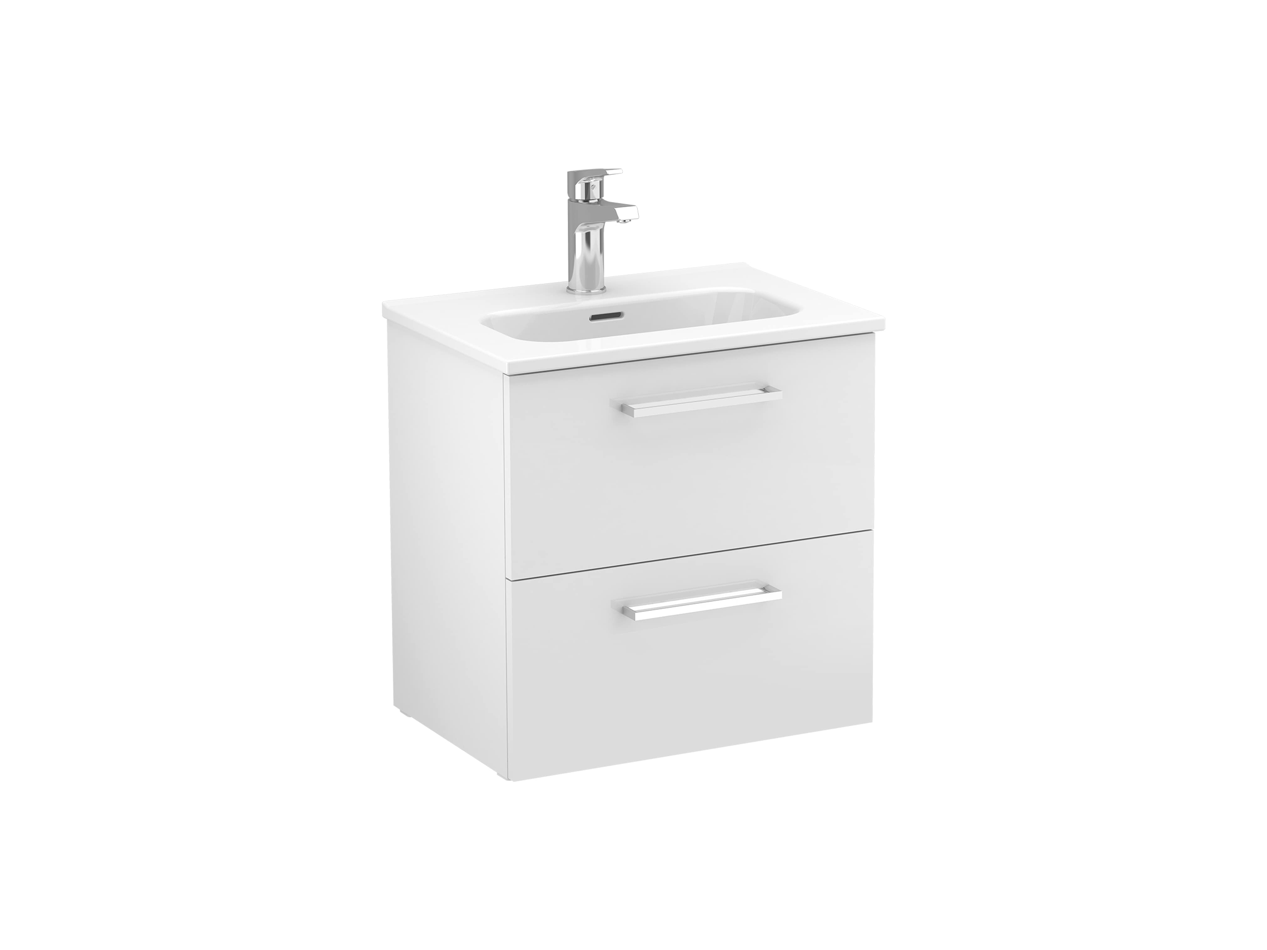 Vanity units with washbasin White FICUS S70208703200000 Sanitana