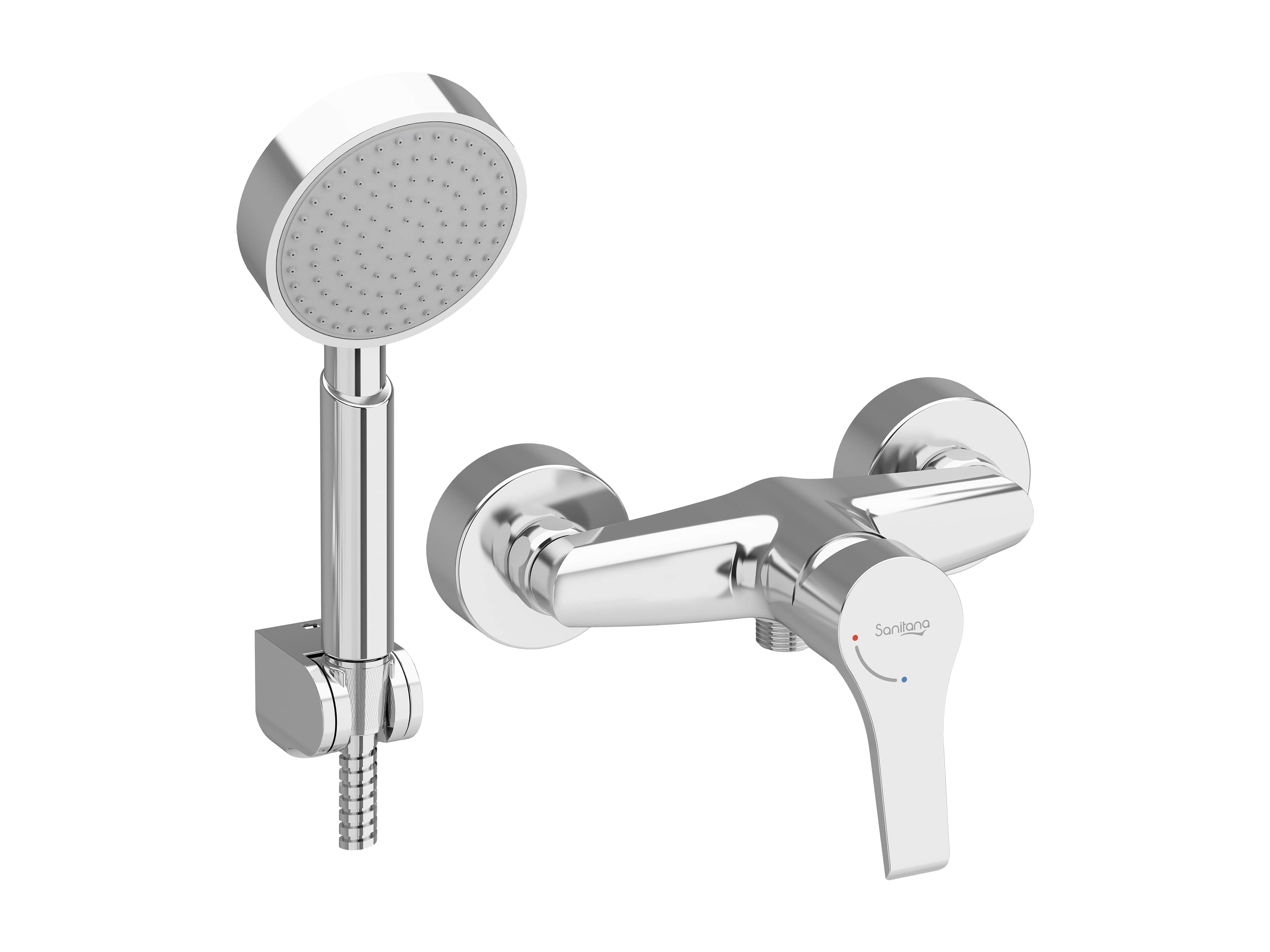 Shower and bath mixer Chrome VIVA S50203013912600 Sanitana