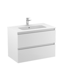 Maple 80 wall-mounted vanity unit + Smile washbasin