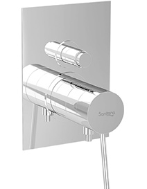 Torneiras - Casa de banho - UNIC - Chuveiro/banheira 4 vias/2 funes - termosttica (retangular)